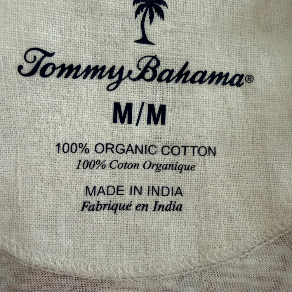 Tommy Bahama Prima Petals Striped Long Sleeve Top | Pink & White - Picture 8 of 9